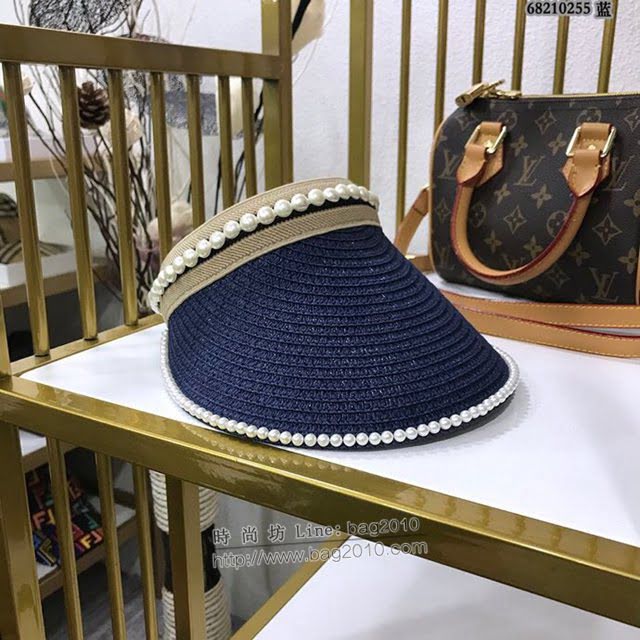 Chanel女士帽子 香奈兒春夏系列空頂編織草帽 Chanel遮陽帽  mm1019